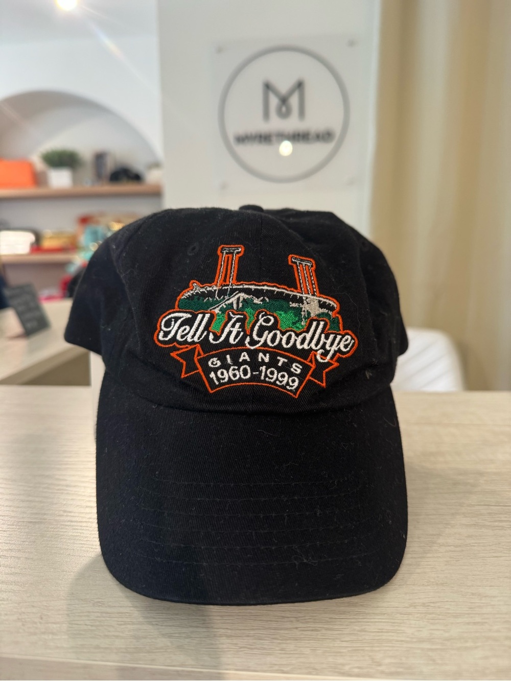 Vintage San Francisco Giants Hat 1960-1999 Pacific Bell “Tell It Goodbye” EUC